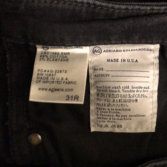 AG The Skinny Ankle Distressed - Size 31 - Picture 5 of 6